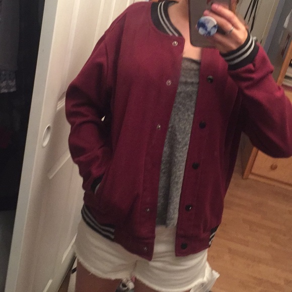 Cotton On Jackets & Blazers - Maroon Baseball jacket Cotton On Jackets & Blazers - Maroon Baseball jacket